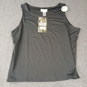 Harper By Block Black 3X Women's Slim Fit Style T037X Sleevless Top‎